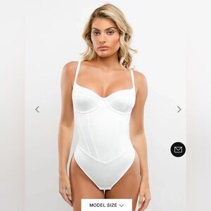 White Popilush Women's Bodysuit